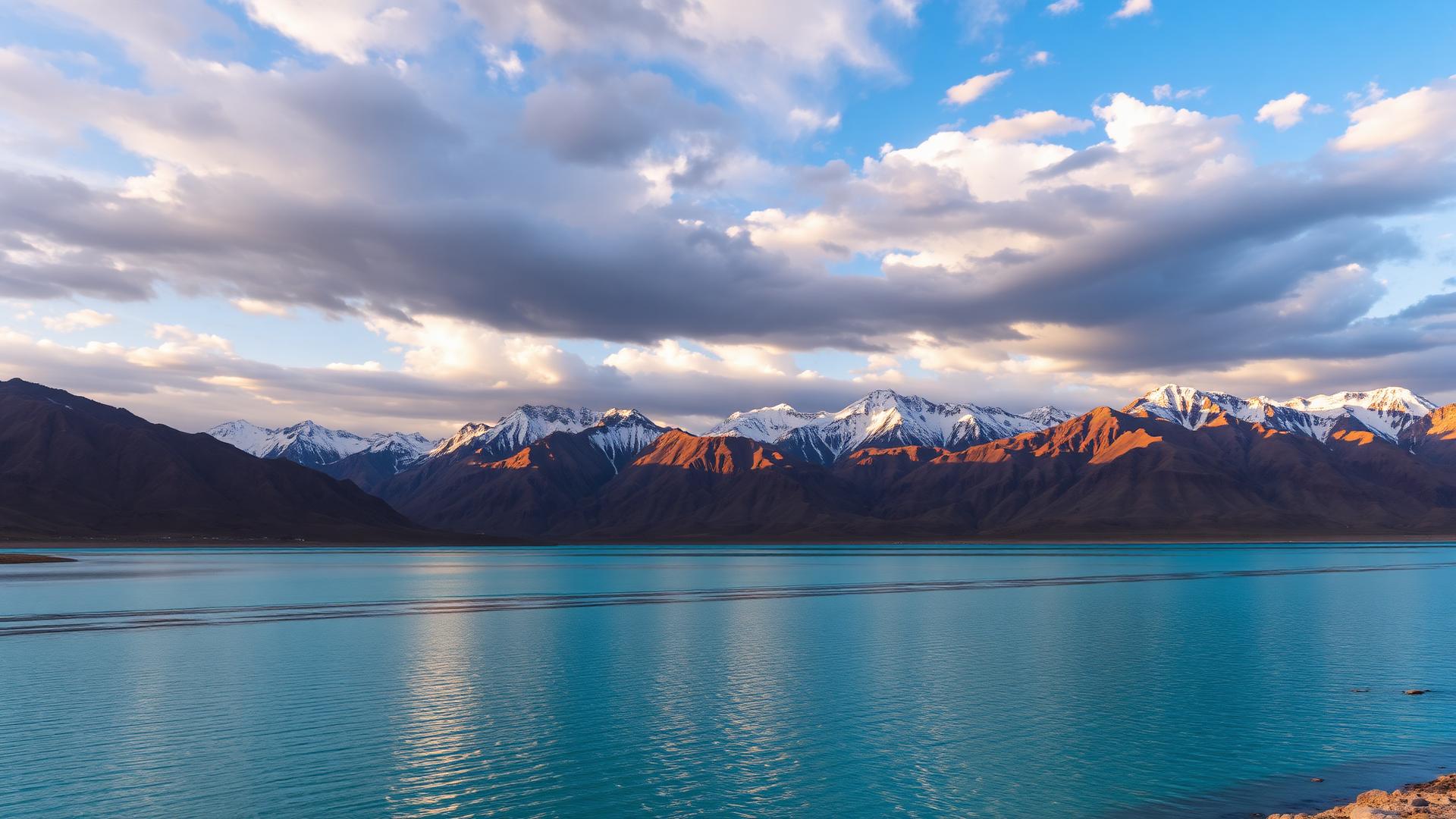 Pangong Lake Ladakh at sunrise